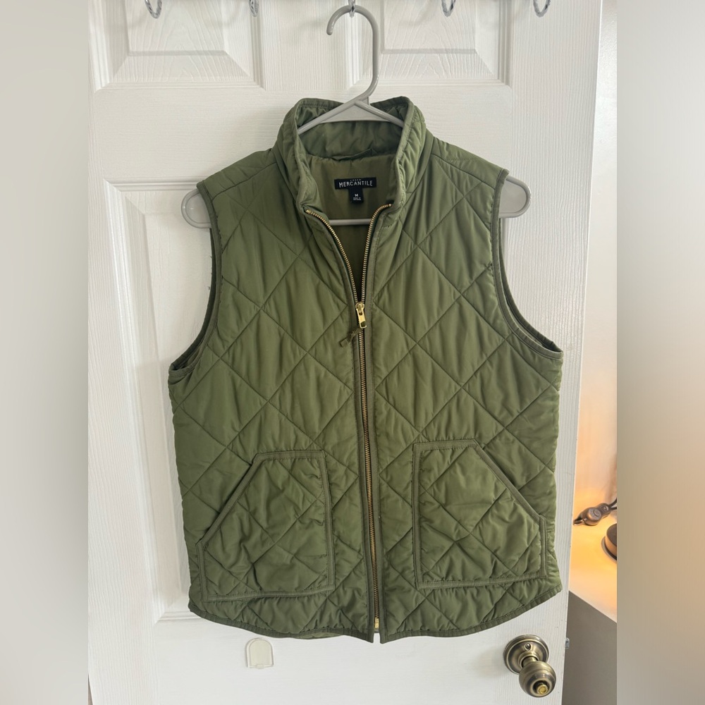 J. Crew Mercantile olive green vest - size M